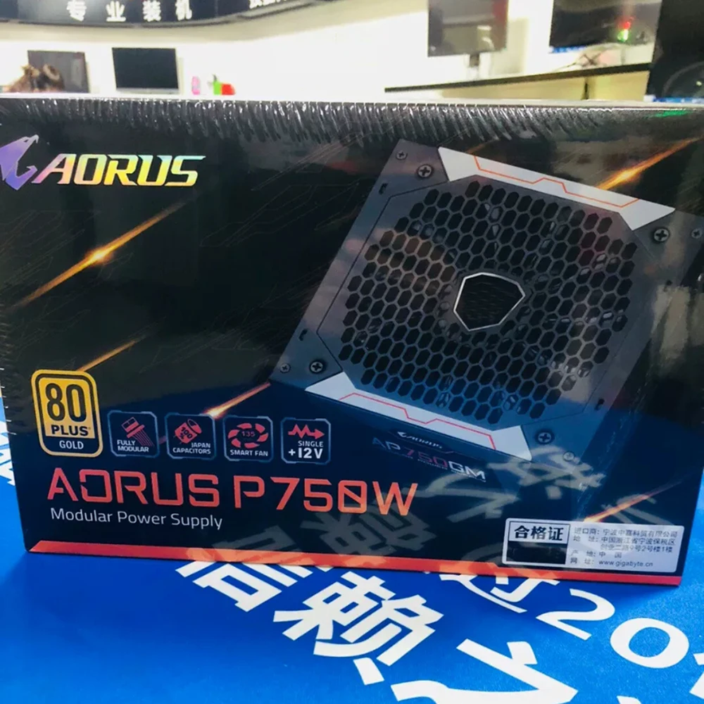 GP-AP750GM 750 Вт для Gigabyte AORUS P750W AP750GM 80PLUS Gold ATX 12 В блок питания работает отлично, быстрая доставка, высокое качество