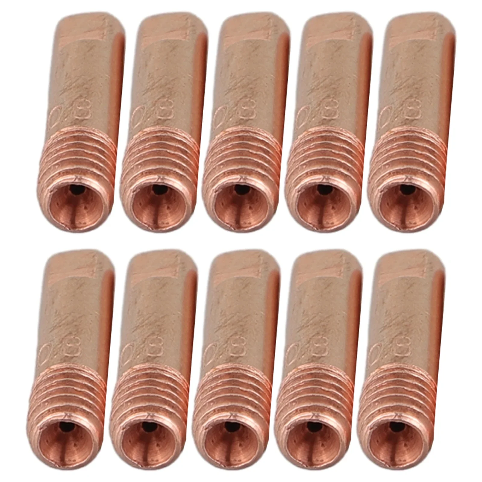 Tips Nozzles Holder Gas Kits Copper 25*6mm MB-15AK MIG/MAG Welding Torch 10x 0.8/1.0/1.2mm Useful Practical New