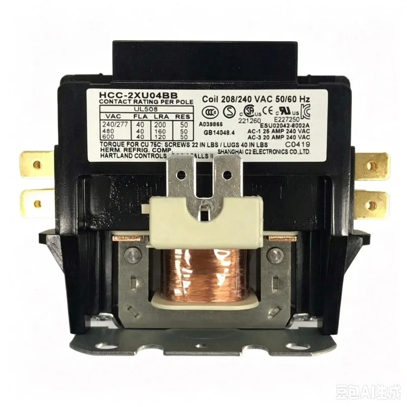 Bipolar three-layer display insulation cabinet 208-240V HCC-2XU04BB AC contactor