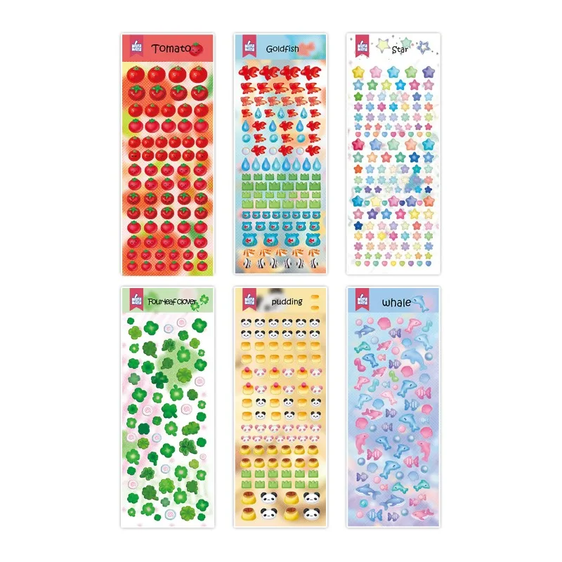Cute Tomato Stickers Deco Stickers for Scrapbooking Pudding Panda Diy Phone Laptop Decal Sticker
