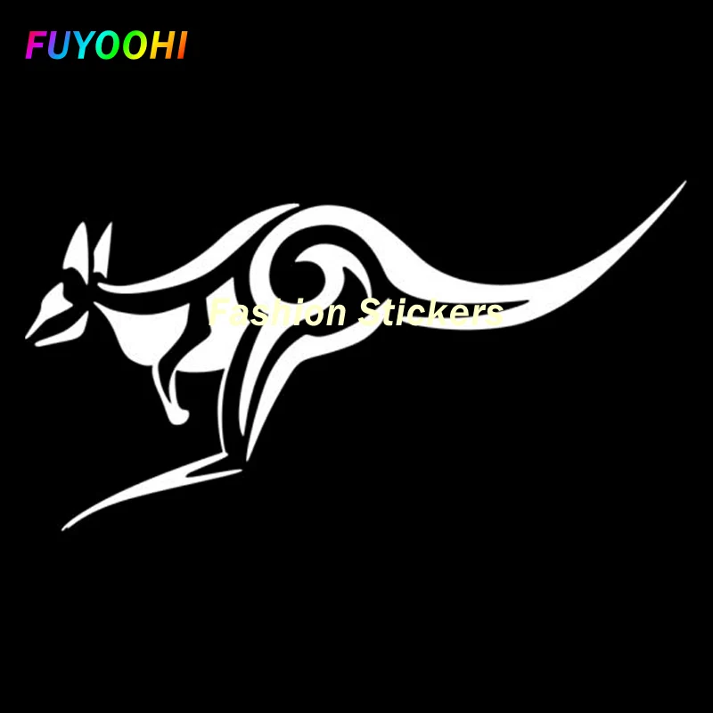 FUYOOHI Exterior/Protection Fashion Stickers Personality Tribal Kangaroo Jumping Car-Styling Stickers Decals Vinyl Decor Decals