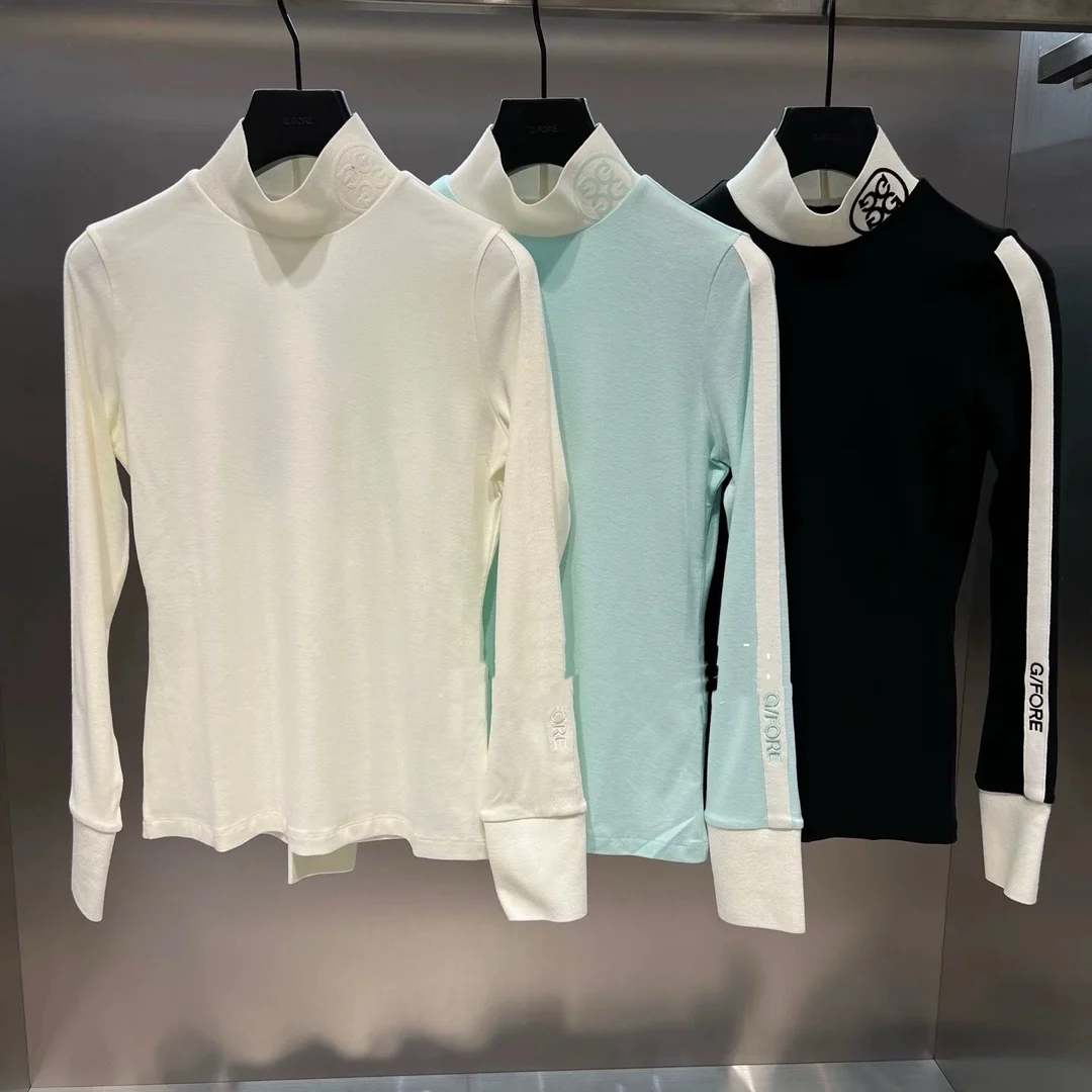 

New Fall/Winter Women's Stand-Up Collar Long-Sleeve Base Layer Brushed Fleece for Exceptional Warmth