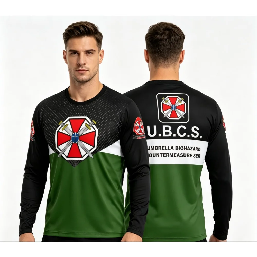 2026 Summer New Style Resident Evil Umbrella Corporation T - Shirt - Black Iconic Logo & Slogan 3D Printed Perfect for Game Fans