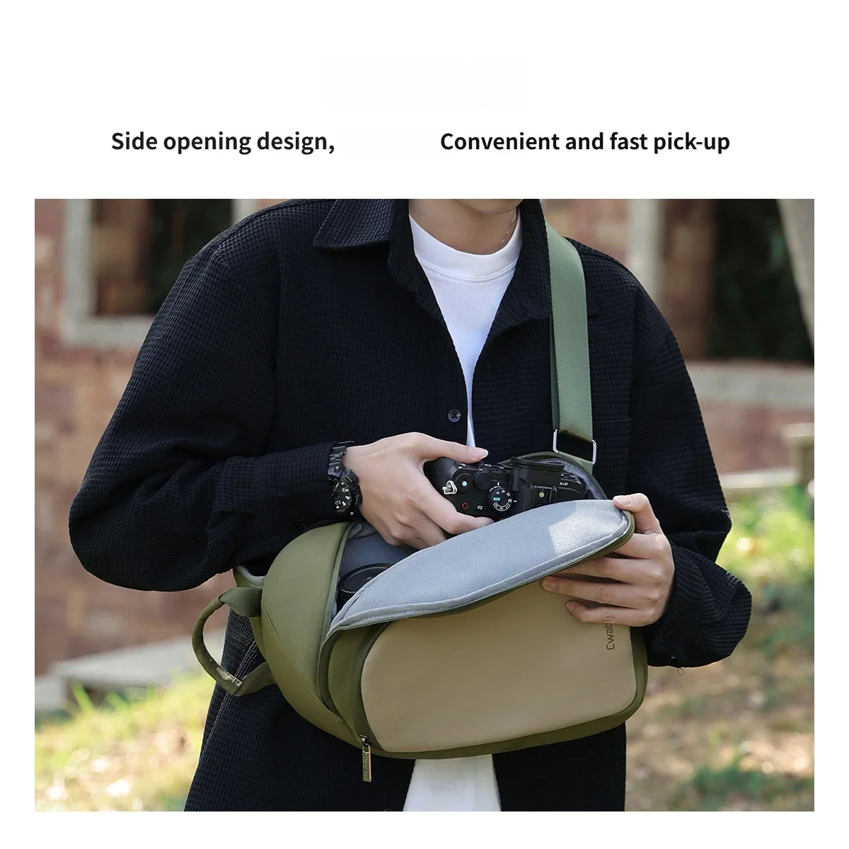 Camera Bag Sling Backpack DSLR/SLR/Mirrorless Camera chest bag Photography Backpack Large CrossBody Bags camera shoulder bag