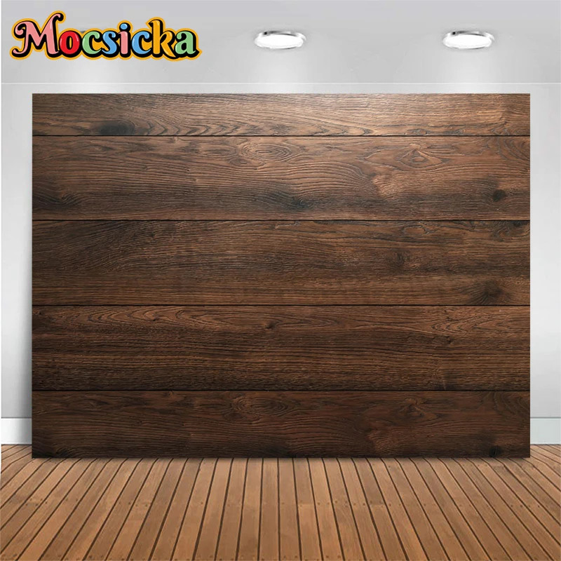 Mocsicka Wood Board Background Cloth Newborn Photography Texture Floor Backdrop Decor Baby Kids Portrait Photo Studio Photozone