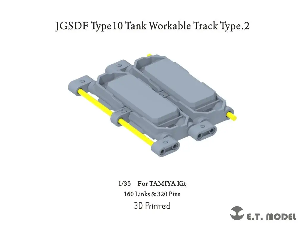 ETModel P35-422 1/35 JGSDF Type10 Tank Workable Track Type.2 For TAMIYA Kit