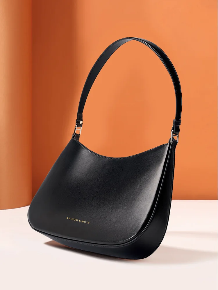 PU Leather Women Half Moon Bag High Quality Underarm Shoulder Bag Handbag Ladies Luxury Hobos Bag For Shipping Commuting