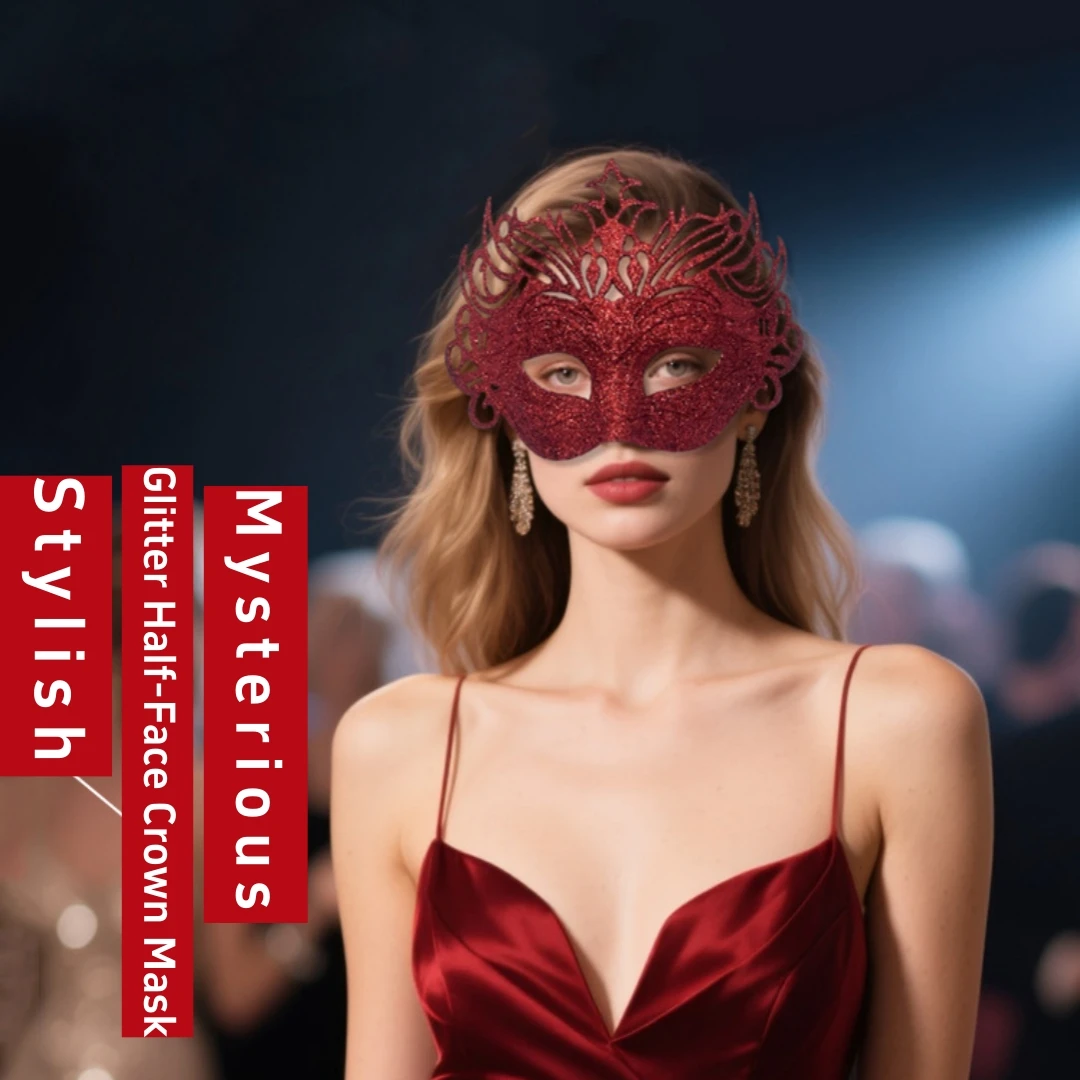 Plastic Mask Masquerade Party Decoration Half Face Masks Halloween Carnival Mens Ball Eco Friendly Safe Skin Strap Back