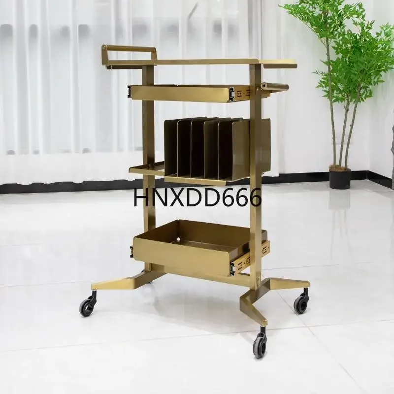 Hairstylist Perm And Dyeing Tools Cart Bar Cabinet Rolling Storage Organizer for Salon Professional Beauty Supply