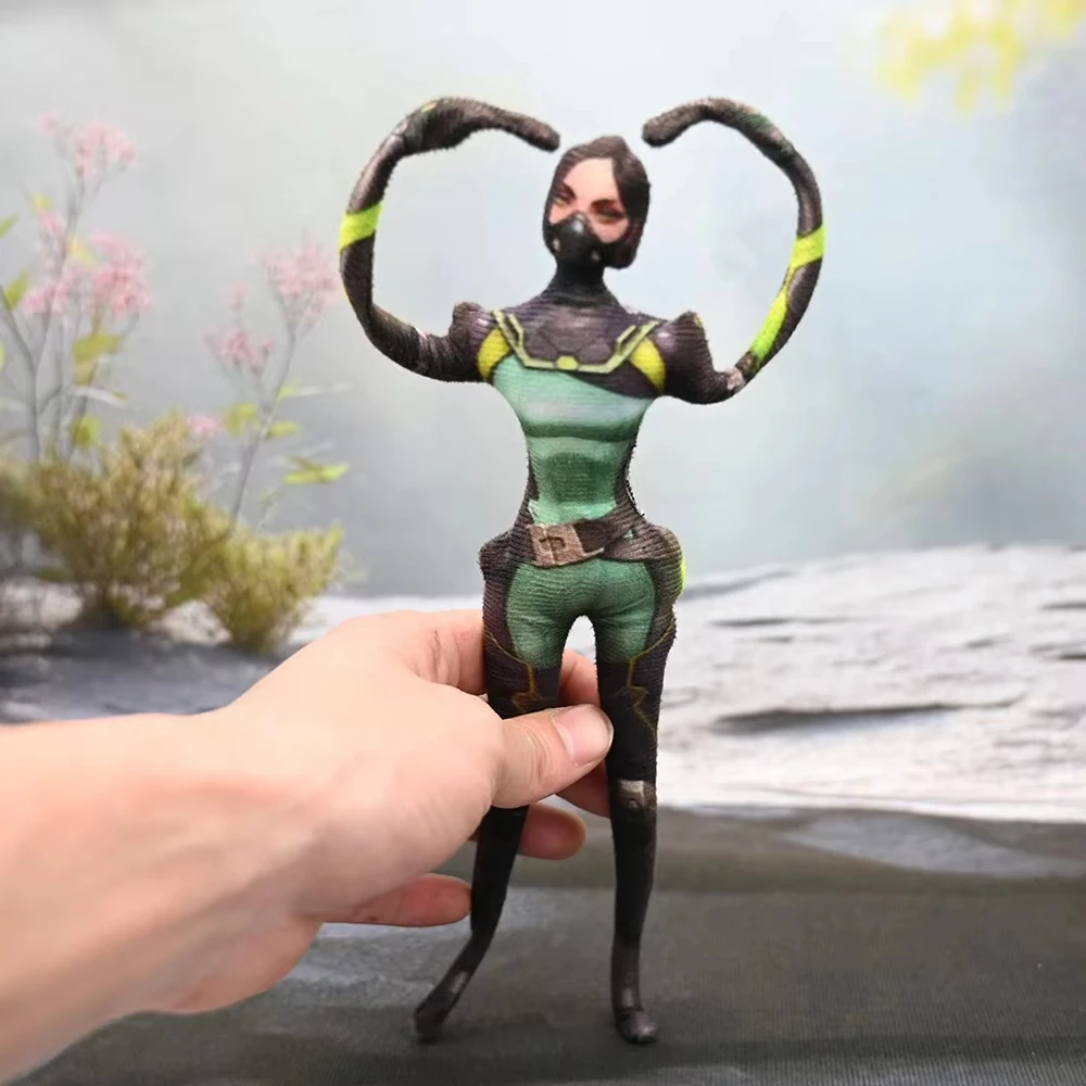 لعبة Valorant Jett Viper Sage Phoenix Kay Cosplay دمية قطنية قطيفة قابلة للالتواء شكل تجريدي لتزيين الغرفة هدايا مضحكة للجنسين #5