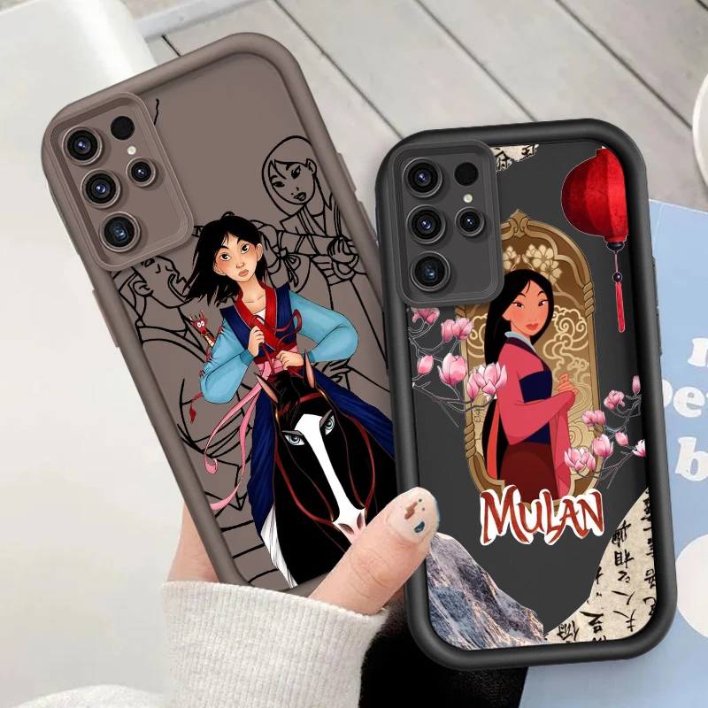 

Hua Mulan Disney Fashion Cool For Samsung Note 20 S24 S23 S22 S21 S20 Ultra Plus FE A25 A23 A22 A15 A31 5G Eye Ladder Back
