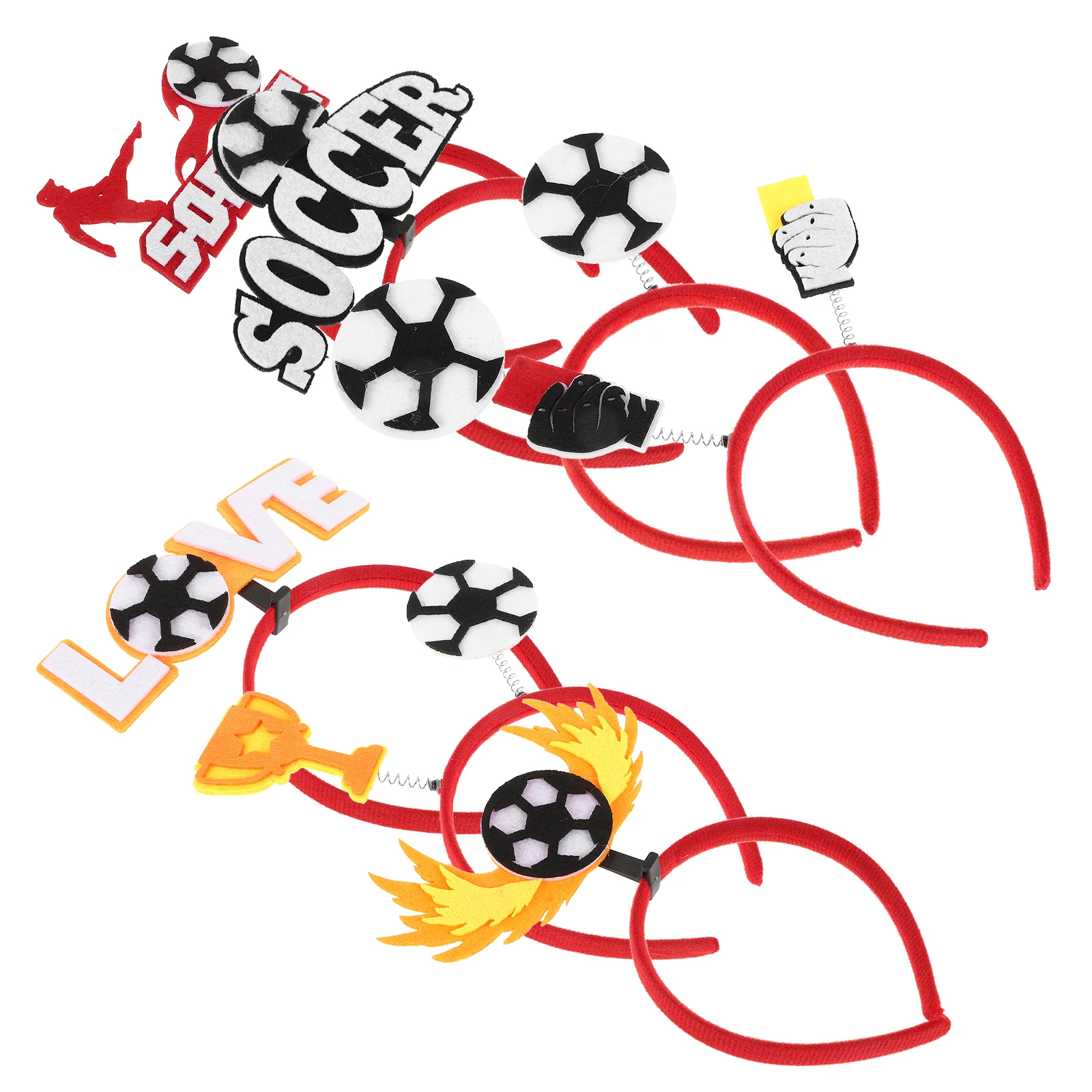 

7Pcs FootballHeadb Football Headb Photo Prop Party Headpiece For Headb For Party Fans Hair Hoops HairDecor