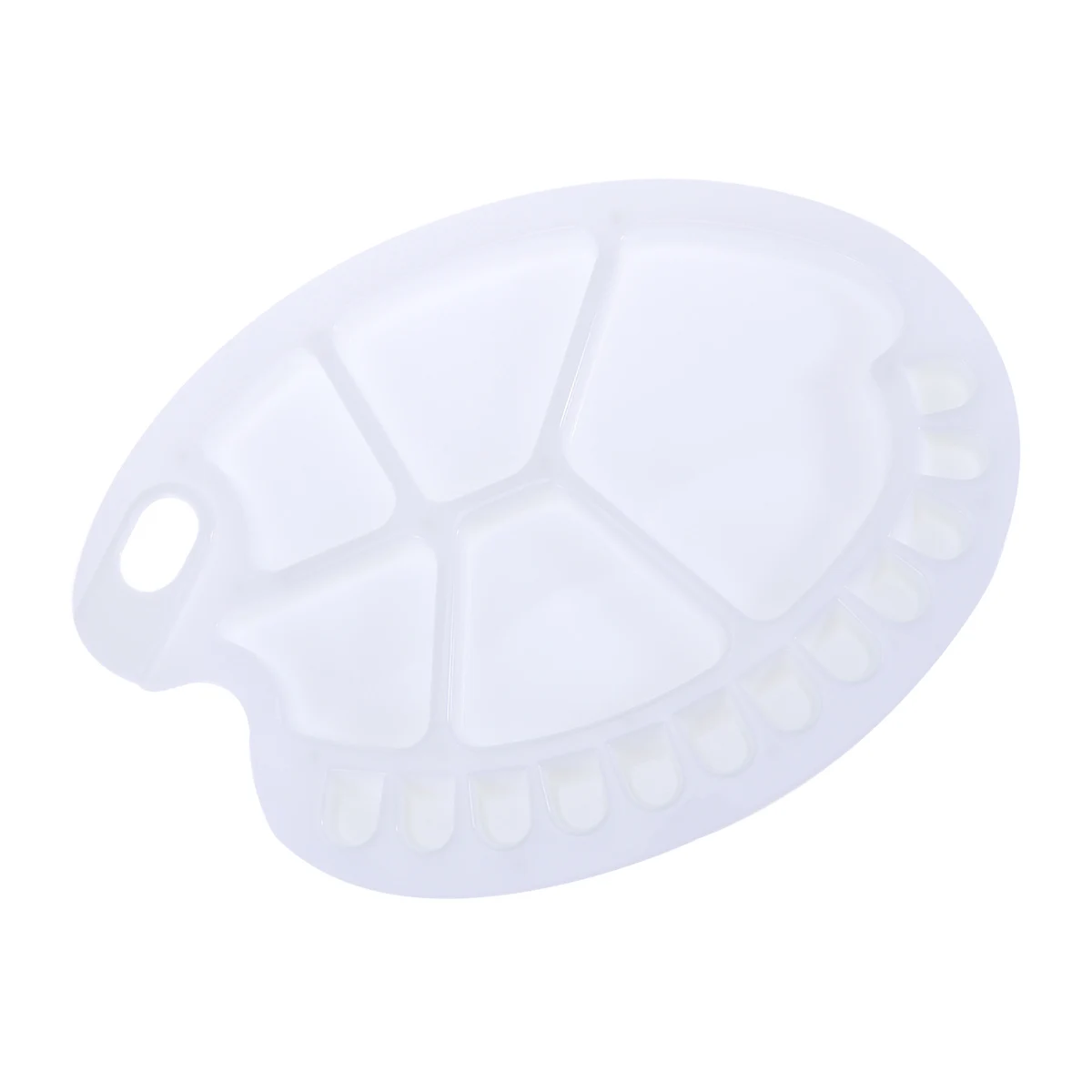 

Watercolor Palette Paint Tray Thumb Holes Wells Portable Box Nail Art DIY Supplies Kids Projects Acrylic Gouache Painting