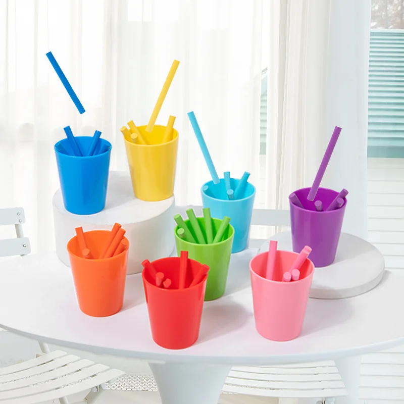 Counting stick with Matching Sorting Cups Montessori kids Pre-School Learnin Arithmetic &Color Cognitive Training Teaching Aids