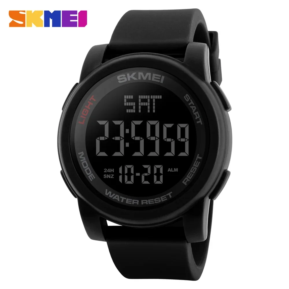 SKMEI 1257 Luxury Digital Watches for Men Sports Waterproof Electronics Mens Wristwatches Military Clock Shockproof Reloj Hombre