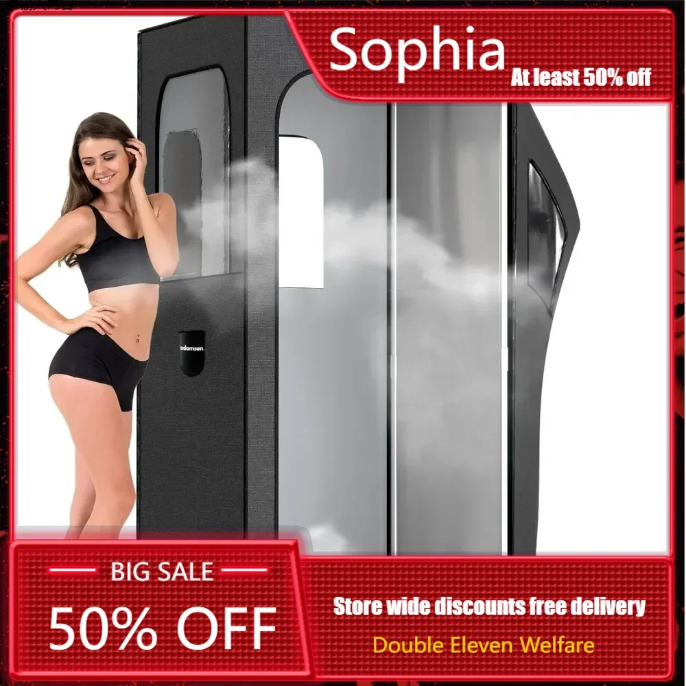 Full Size Portable Steam Sauna - Indoor Sauna Tent for Home Spa Relaxation + Boost Health and Recovery + 2.6L 1000W Steamer