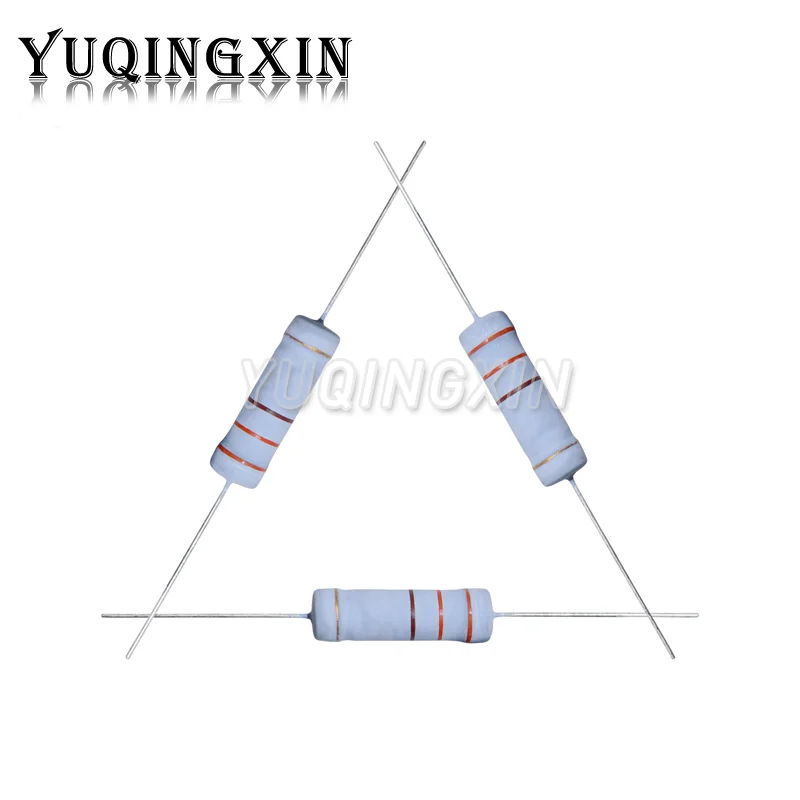 10 stücke 5W Metalloxid film widerstand 5% 1r-10m 100r 220r 330r 1k 2,2 k 3,3 k 4,7 k 10k 22k 47k k 1m Ohm Kohlenstoff film