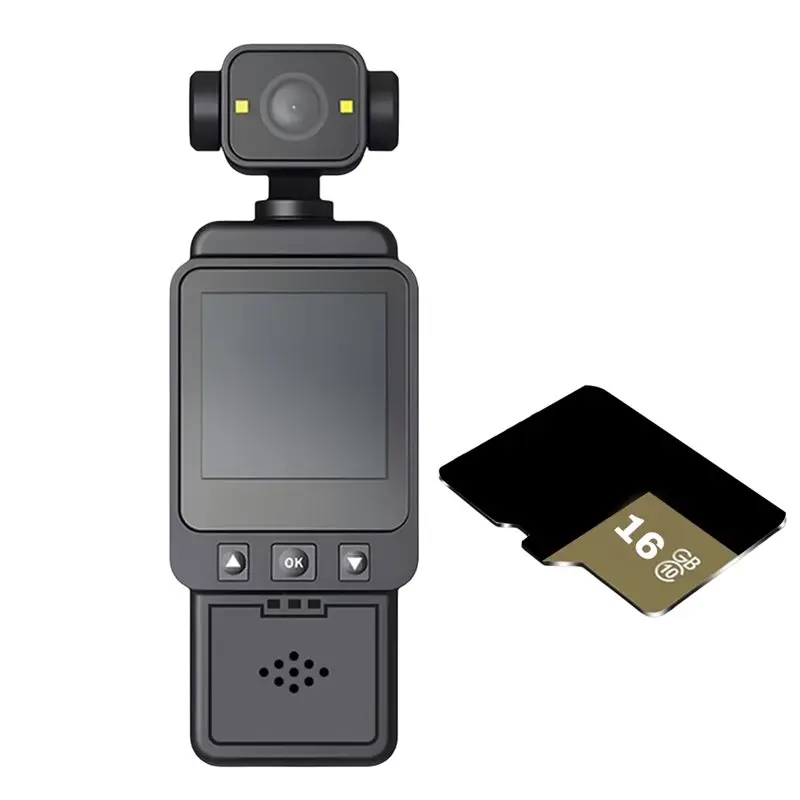 

Y43A-16G Digital Video 1080P HD Mini WIFI Camera 270° Rotatable Lens Outdoor Sports Camera Handheld Law Enforcement Recorder