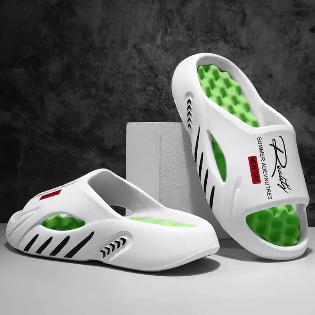 Men's Slippers EVA Non-slip Slides Fashion Slippers Comfortable Men's Slides Casual Sandals Outdoor Indoor Shoes Big Size image 4