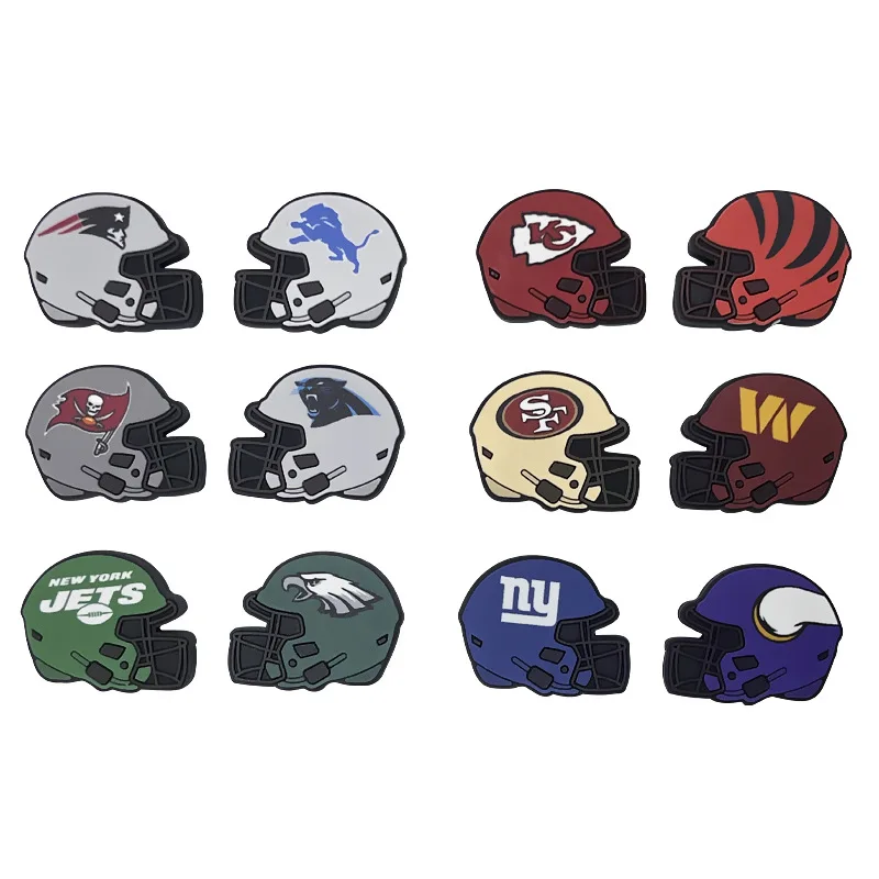 10pcs sports teams focal Silicone beads Teether Jewelry Beads Food Grade For pen Pacifier Chain