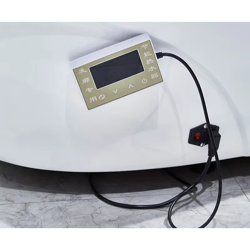 Fully automatic salon furniture shampoo equipment, shampoo bed, white electric massage chair