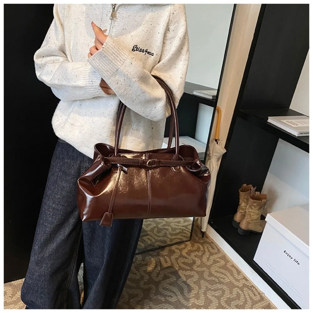 Nowa torebka z ekoskóry PU, duża pojemność, codzienna torba na ramię, wielofunkcyjna torba typu tote, do pracy, na zakupy, w podróży.