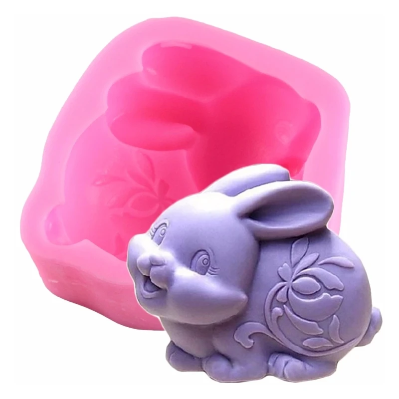 Easter Rabbit Cake Decorating Food Grade Silicone Molds Jello Sugar Chocolate Fondant Epoxy Molds for Adult Kids Crafts