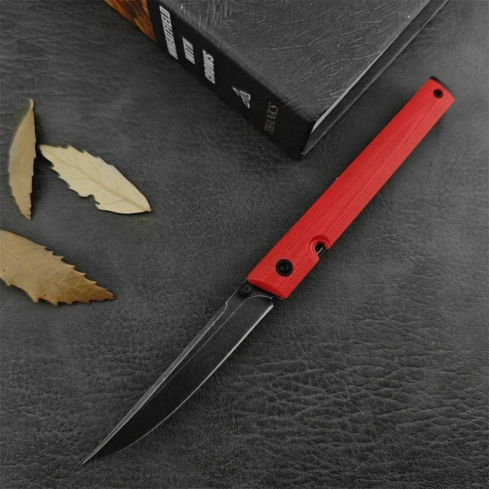 Edc Daily Carry - 7096 Klappbares EDC-Taschenmesser mit rotem G10-Griff,