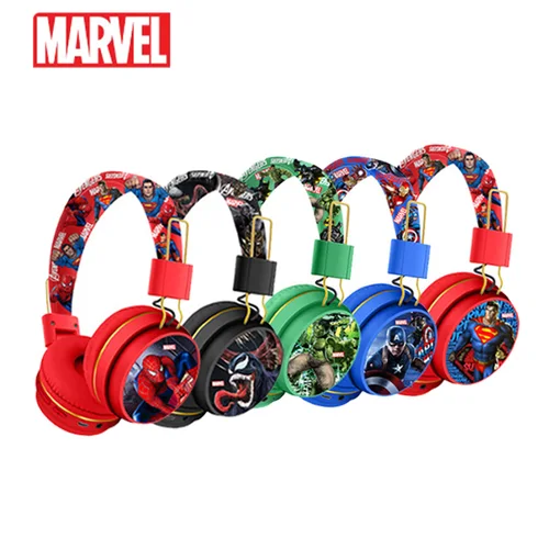 Imagen 1 del producto Nuevos auriculares Bluetooth Marvel Spider man auriculares inalámbricos Bluetooth auriculares de sonido envolvente HIFI con micrófono niños dibujos animados de Anime