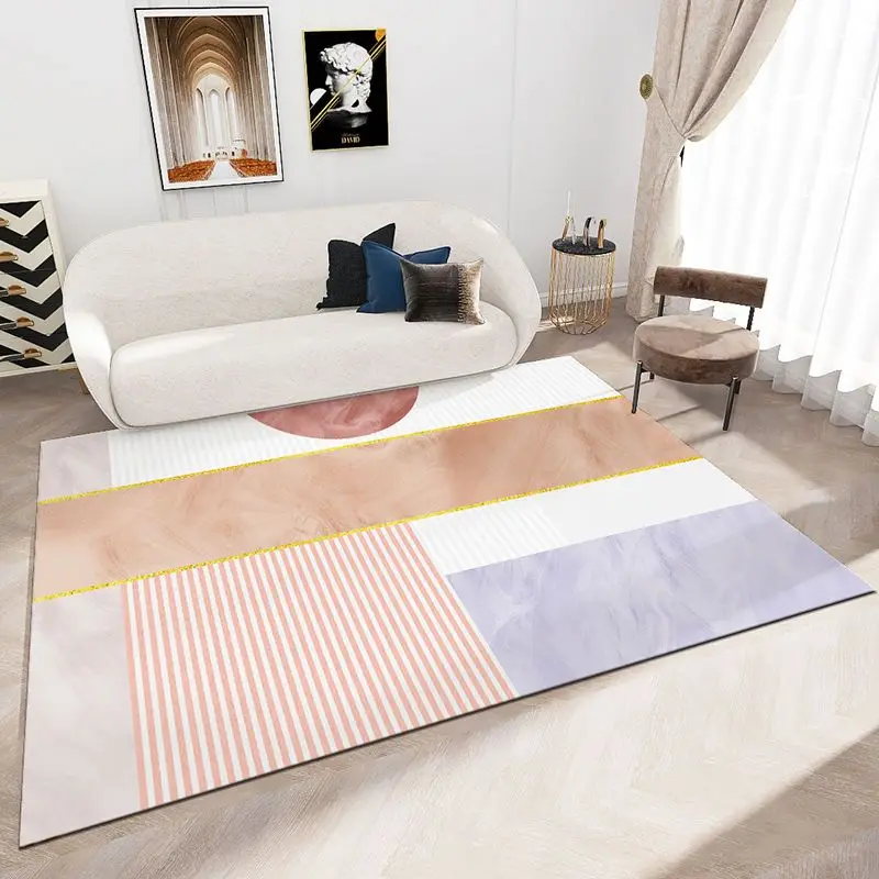 Modern Geometry Lounge Porch Entrance Carpet Living Room Sofa CoffeeTable Carpets Simple Study Bedroom Bedside Room Non-slip Rug