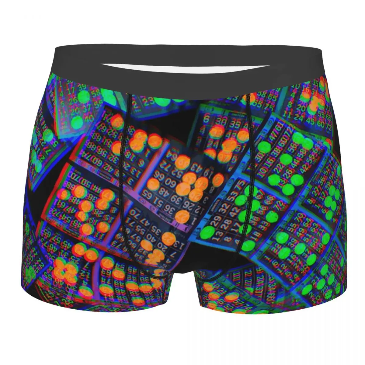 Bingo Paper Game Boxer Shorts Men 3D Printed Male Stretch Underwear Panties Briefs