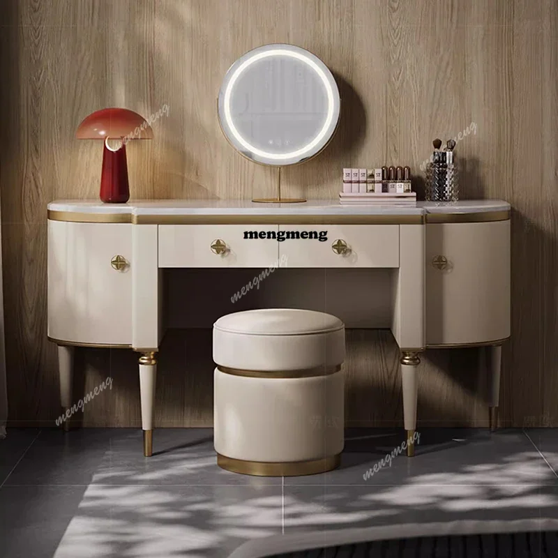 Hot sales European Tall Vanity Table Luxury Mid Century Women Closets Dressing Table Drawers Makeup Mesa De Maquillaje Home Furn