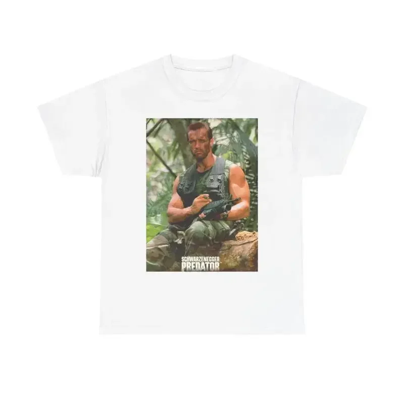 Predator T Shirt Vintage 80S Movies Arnold Aliens Heavy Cotton
