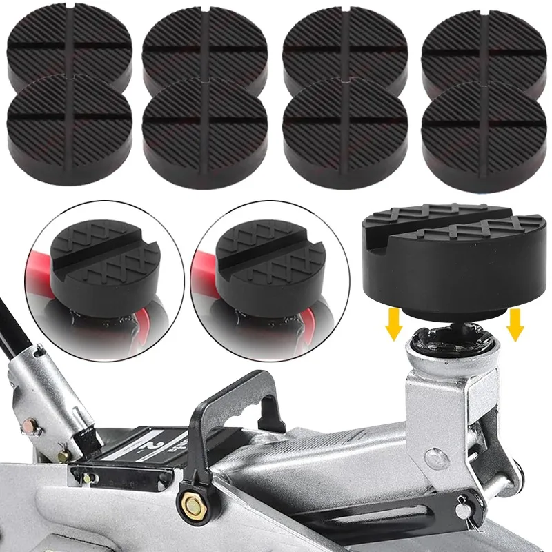 

Черная подставка для домкрата, резиновая подставка с прорезями, сменный адаптер для рамы, универсальный автомобильный домкрат, подставка, резиновые подушечки