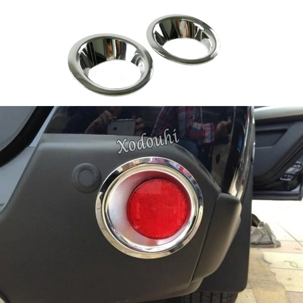 For Nissan X-Trail XTrail T31/Rogue 2008 2009 2010 2011 2012 2013 Car Rear Back Fog Light Lamp Frame Stick Cover Trim Eyebrow