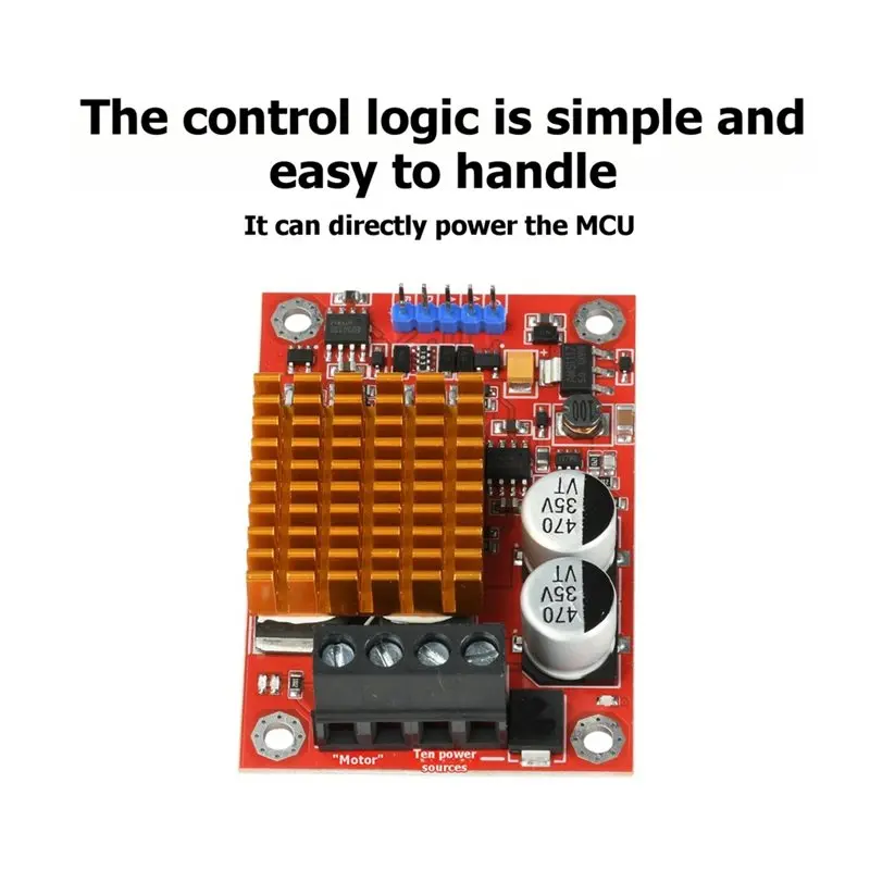 PHILE-DC 12-30V High Power DC Motor Drive Module 30A H-Bridge Controller 60Khz Reversible Speed Control Board