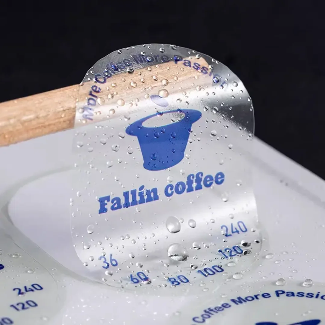 Custom durable waterproof transparent stickers, personalized transparent vinyl jar labels, waterproof and environmentally friend