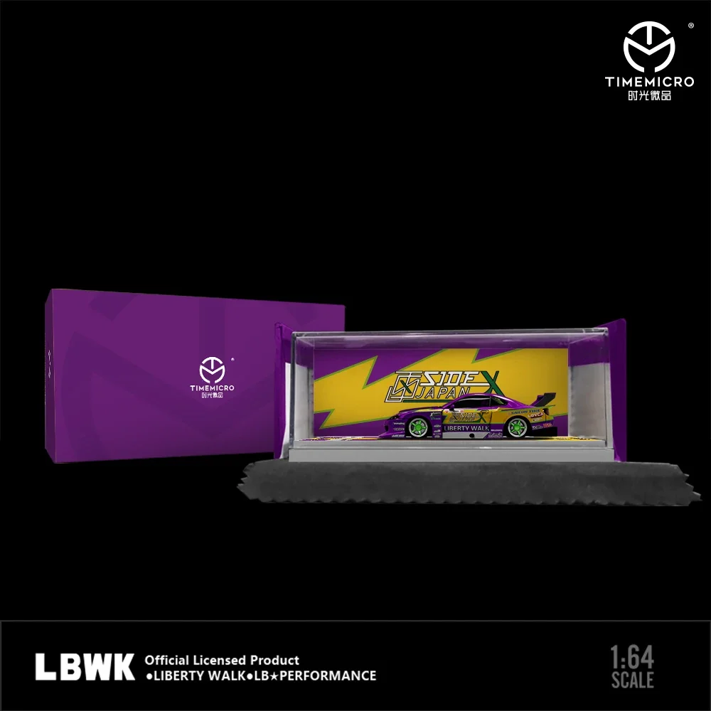 Op Voorraad Tm Lbwk S15 Lb Super Silhouet Silvia Openable Kap 1:64 Diecast Diorama Auto Model Collectie Miniatuur Timemicro