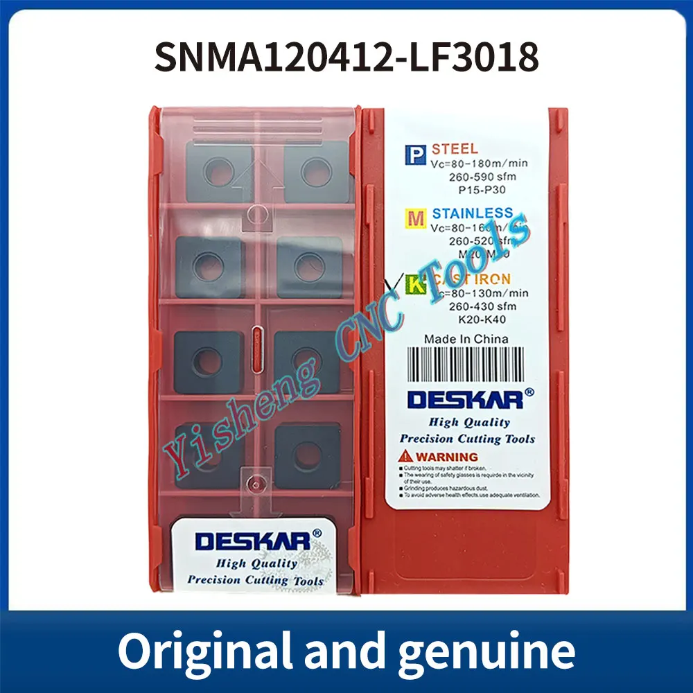 

DESKAR 100% оригинал SNMA120412 LF3018 режущий инструмент с ЧПУ, твердосплавная вставка со сменной резьбой