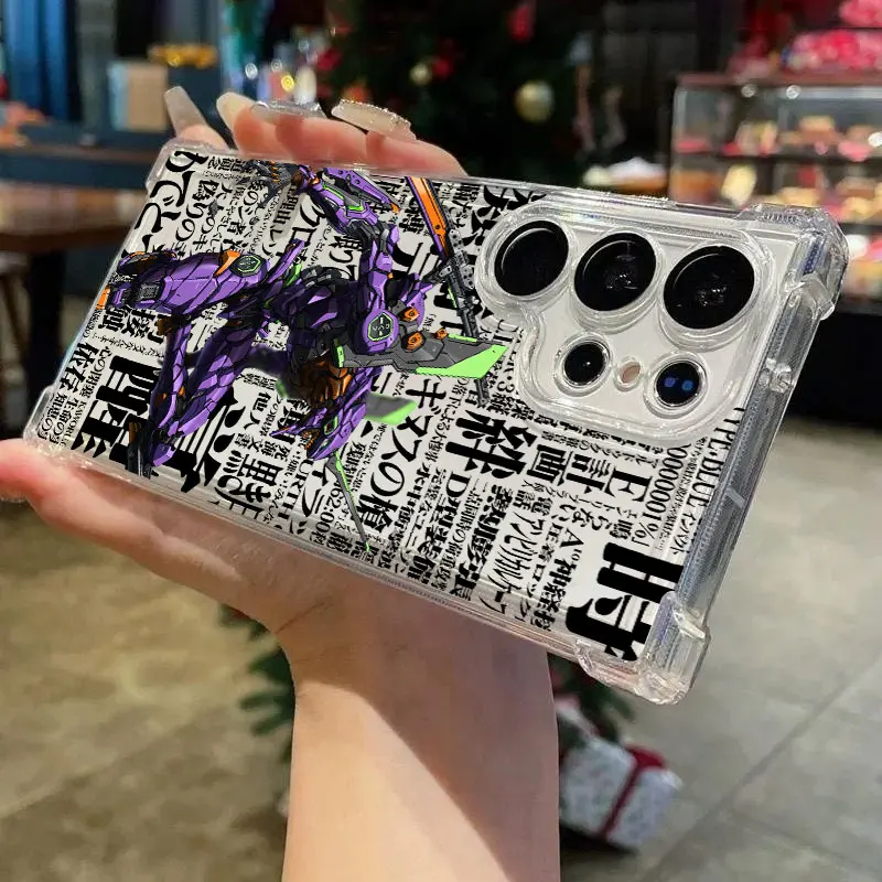 N-Neon Anime G-Genesis Clear Phone Case For Samsung Galaxy S26 S25 S24 Ultra S23 S22 Plus S21 S20 S26 FE 5G E-Evangelions Cover - view 3