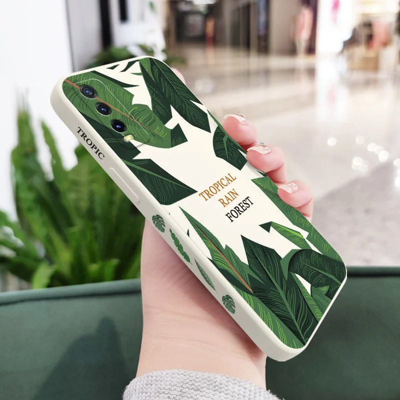 Green plantain เคสสำหรับ VIVO Y20 Y12 Y22 Y02 Y76 Y30 Y50 Y33 Y35 Y76 Y95 S V27 V27E V25E V23 V20 S1 Pro 4G 5g