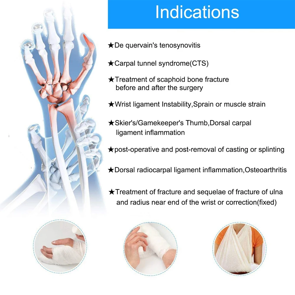 Atmungsaktive Handgelenkstütze Professionelle Handgelenkschiene Schutzband Arthritis Karpaltunnelsyndrom Handverstauchung Tendinitis Handgelenkbandage – Detail 10