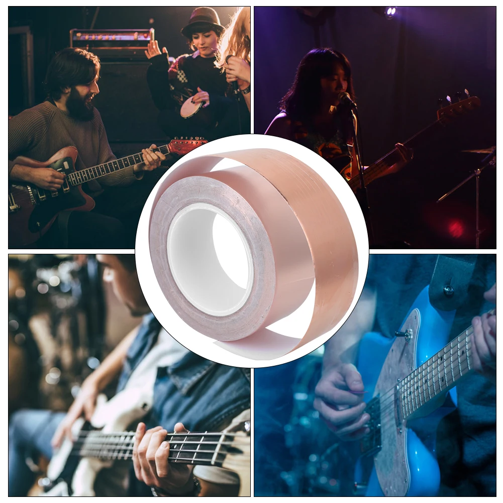 Kupferfolienband, einadriges, leitfähiges Abschirmband aus Kupferfolie für E-Gitarren zur Verbesserung der Klangqualität – Detail 9