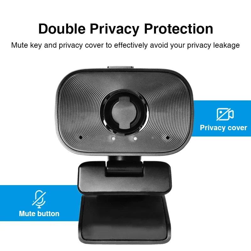 1080P 5X Zoom USB Computer Webcam with Remote Control Speaker Mic for Online Teaching Video Conference Live Boardcast Camera