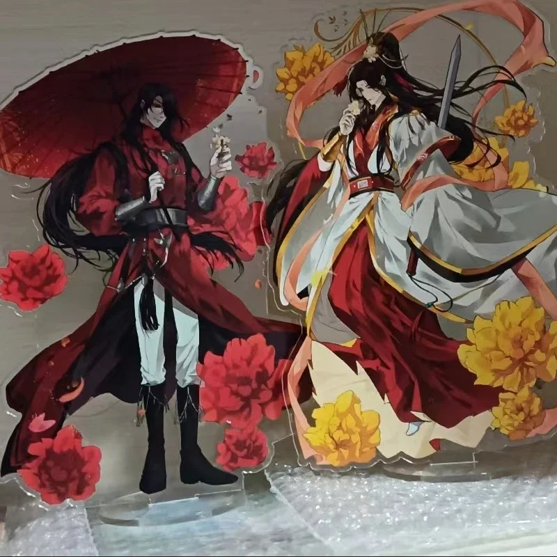 Cute Tian Guan Ci Fu Xie Lian Hua Cheng Acrylic Stand Figure Heaven Official's Blessing Action Figures Desk Decor Ornaments