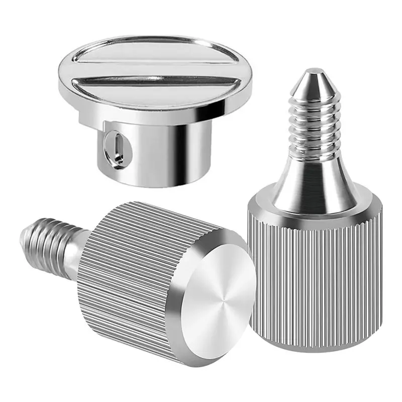 A84G-For Kitchenaid Stand Mixer Attachment Knob Thumb Screws & Cap Hub, Premium Stainless Steel, For Stable & Safe Operation Dur