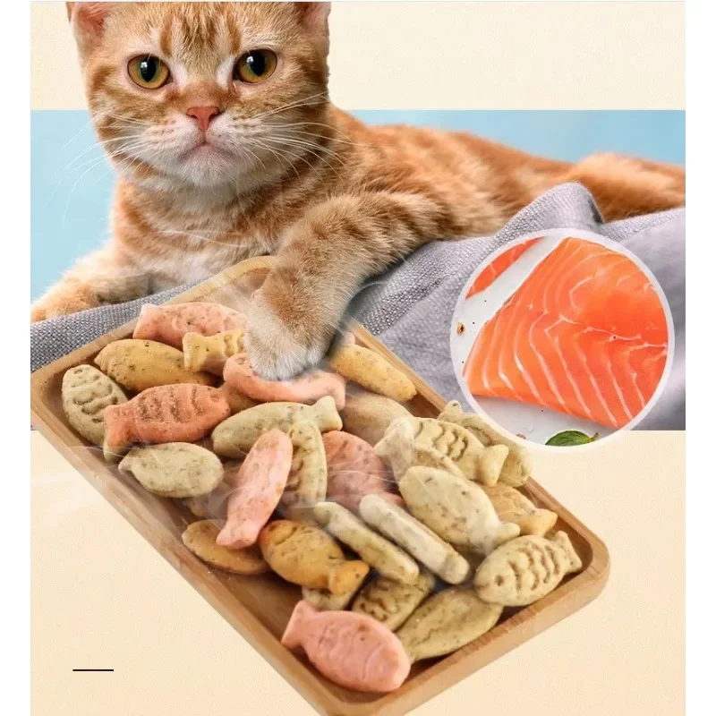 Cat Biscuits Cat Teeth Grinding Snacks Broiler Granules Biscuits Rich in Nutrition Cleansing Nutritional Fattening Cat Snacks