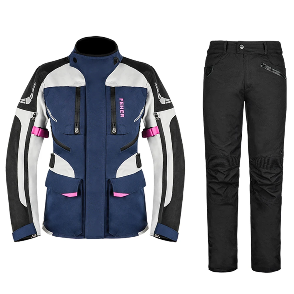 Motorcycle Set For Women Universal For All Seasons Motion Motocross Jacket Fall Prevention Racing Suit Be Durable