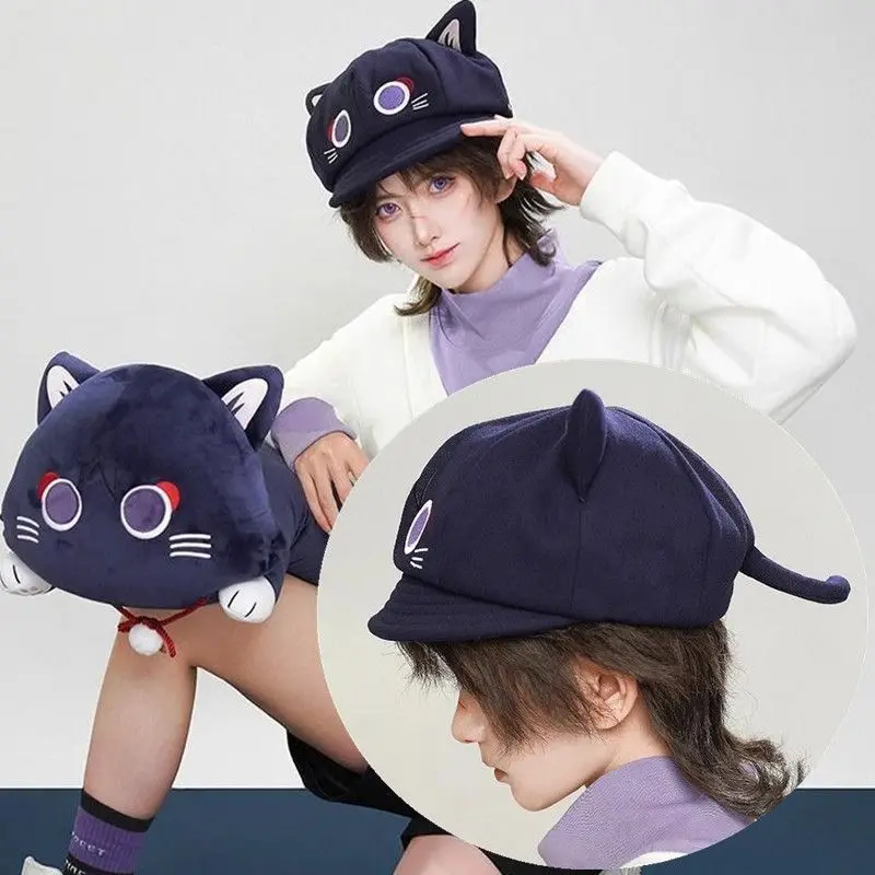 Panamanian women\'s cat cute octagonal beret fashion painter hat Cap H242
