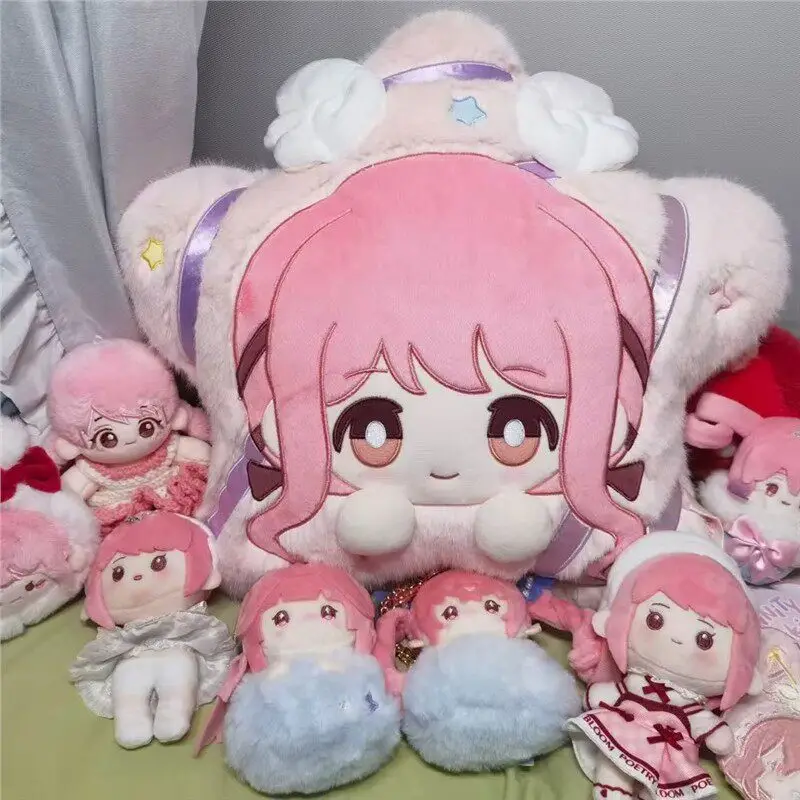 

Infinity Nikki Game Merch Plush Doll Star Shaped Fluffy Pillow Swan Fairy Tale Series Kawaii Room Decoration Gift For Fans